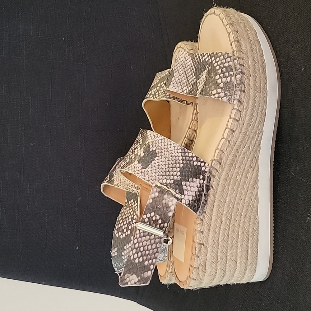 Snakeskin espadrilles